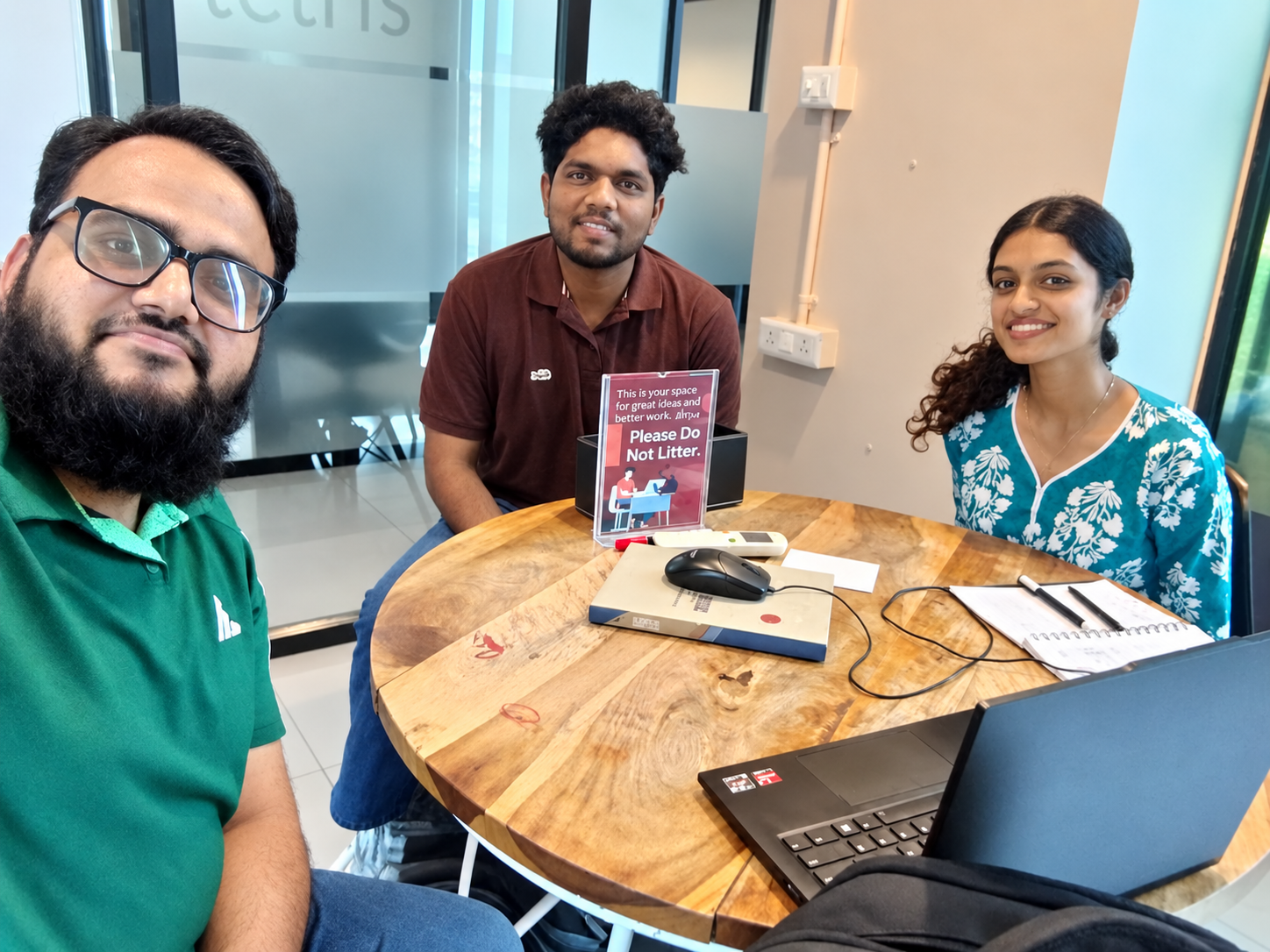 Surgy Health team members collaborating around a meeting table in Bengaluru
